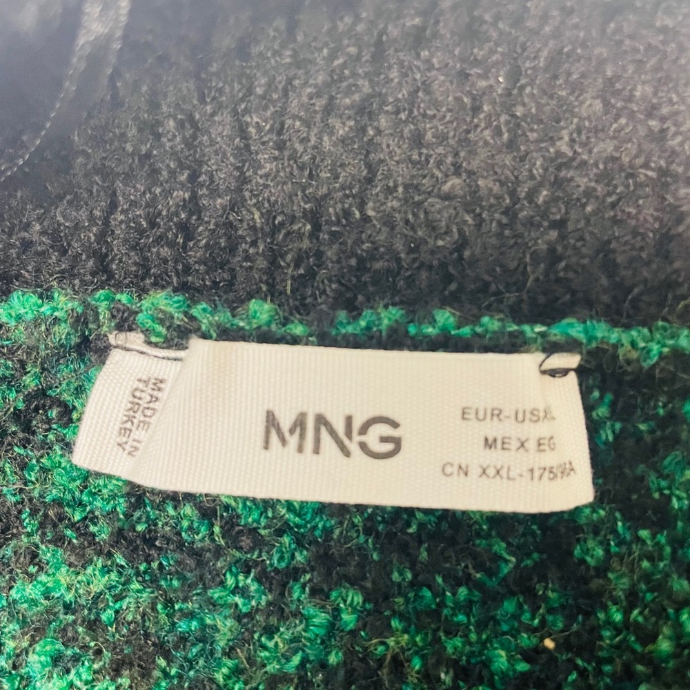 MNG Green and Black Sweater